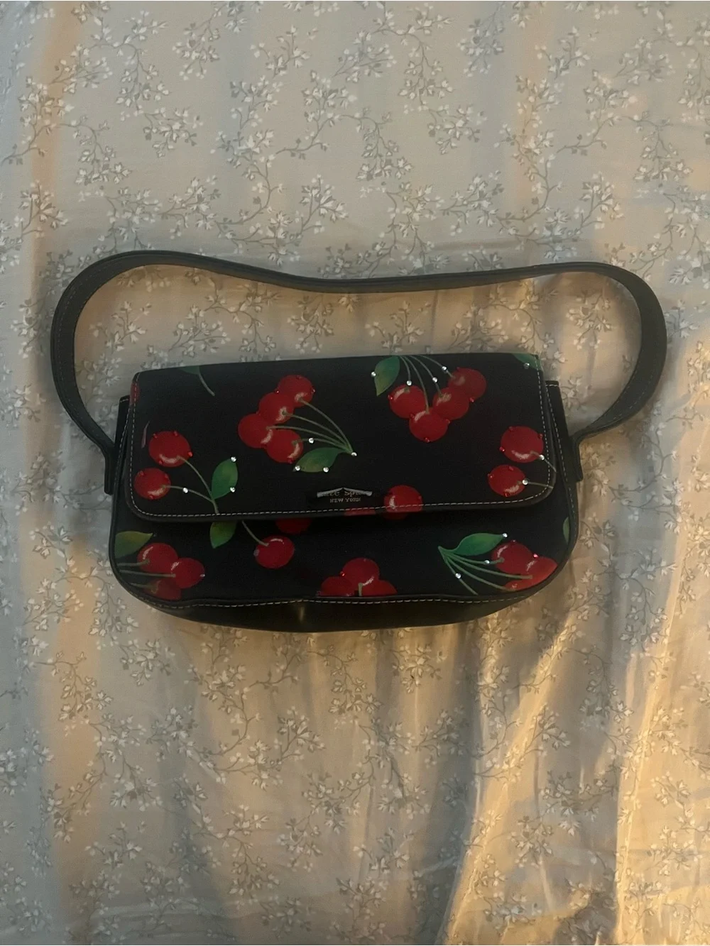 Black Cherry Print Women's Kate spade Shoulder Bag